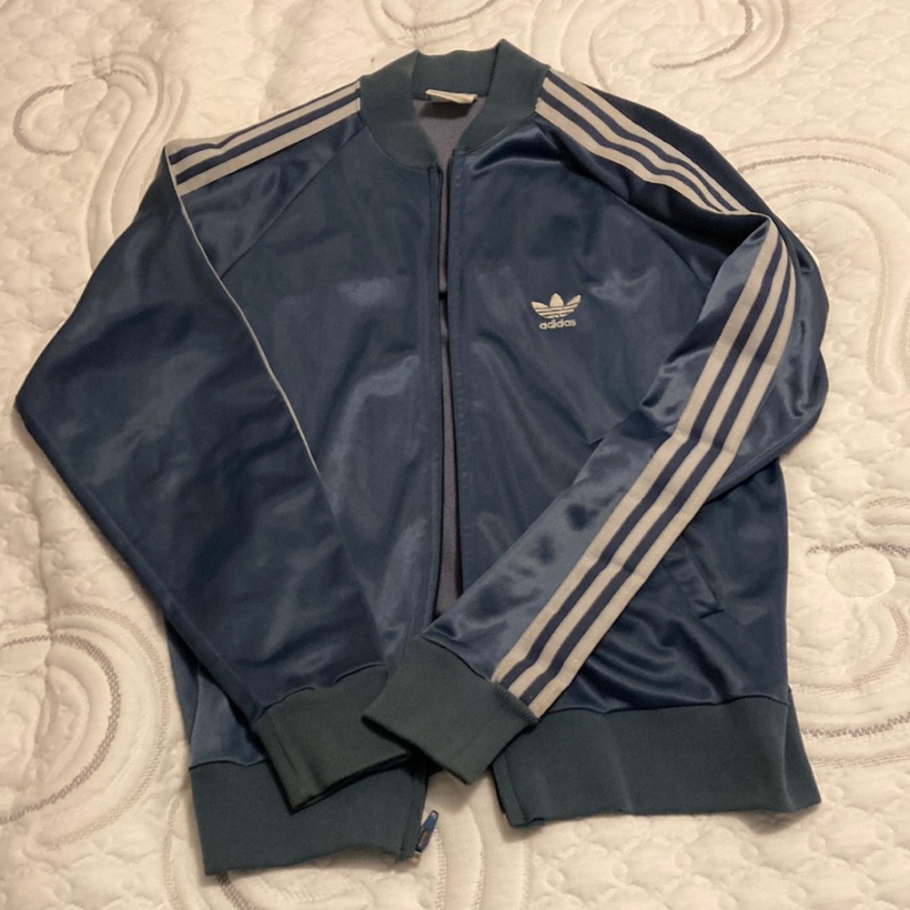 Retro 1980s adidas track jacket